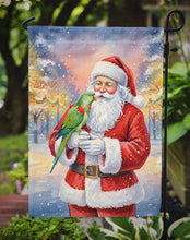 Load image into Gallery viewer, Male Eclectus with Santa Claus Garden Flag