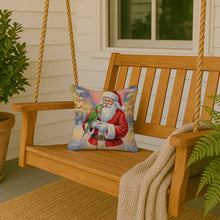 Load image into Gallery viewer, Male Eclectus with Santa Claus Throw Pillow