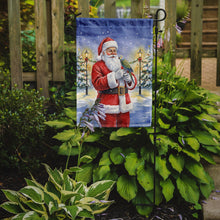 Load image into Gallery viewer, Meyer�s Parrot with Santa Claus Garden Flag