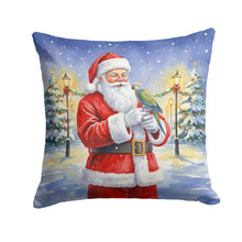 Load image into Gallery viewer, Meyer’s Parrot with Santa Claus Throw Pillow