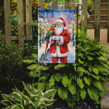 Load image into Gallery viewer, Parrot with Santa Claus Garden Flag