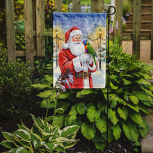 Load image into Gallery viewer, Rainbow Lorikeet with Santa Claus Garden Flag