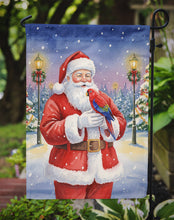 Load image into Gallery viewer, Red Lory with Santa Claus Garden Flag