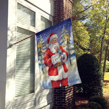 Load image into Gallery viewer, Red Bellied Parrot with Santa Claus House Flag