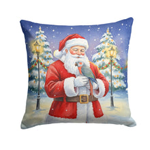 Load image into Gallery viewer, Red Bellied Parrot with Santa Claus Throw Pillow