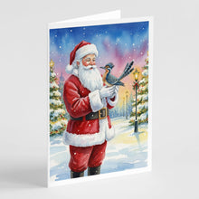 Load image into Gallery viewer, Roadrunner with Santa Claus Greeting Cards Pack of 8