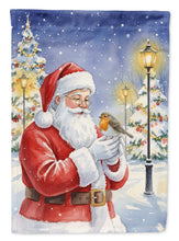Load image into Gallery viewer, Robin with Santa Claus House Flag