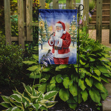 Load image into Gallery viewer, Society Finch with Santa Claus Garden Flag