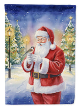 Load image into Gallery viewer, Society Finch with Santa Claus Garden Flag