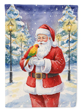 Load image into Gallery viewer, Sun Conure with Santa Claus Garden Flag