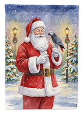 Load image into Gallery viewer, Timneh African Grey with Santa Claus House Flag