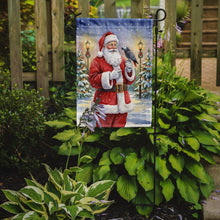 Load image into Gallery viewer, Timneh African Grey with Santa Claus Garden Flag