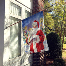 Load image into Gallery viewer, Umbrella Cockatoo with Santa Claus House Flag