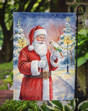 Load image into Gallery viewer, White Bellied Caique with Santa Claus Garden Flag