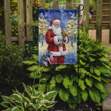 Load image into Gallery viewer, Woodpecker with Santa Claus Garden Flag