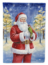 Load image into Gallery viewer, Woodpecker with Santa Claus Garden Flag