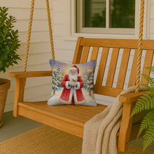 Load image into Gallery viewer, Yellowhammer with Santa Claus Throw Pillow