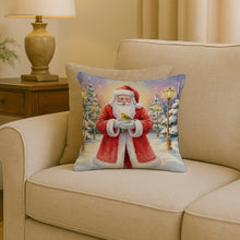 Load image into Gallery viewer, Yellowhammer with Santa Claus Throw Pillow