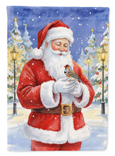 Load image into Gallery viewer, Zebra Finch with Santa Claus House Flag