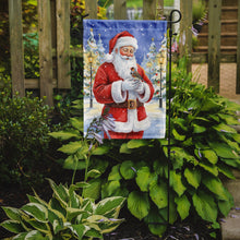 Load image into Gallery viewer, Zebra Finch with Santa Claus Garden Flag