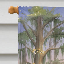 Load image into Gallery viewer, Cajun Santa Claus and the Accordion Gator Christmas House Flag
