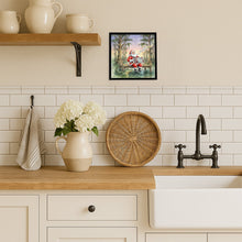 Load image into Gallery viewer, Cajun Santa Claus and the Accordion Gator Christmas Framed Metal Print