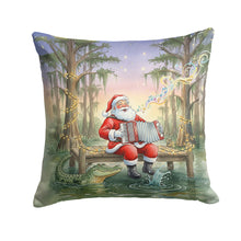 Load image into Gallery viewer, Cajun Santa Claus and the Accordion Gator Christmas Throw Pillow