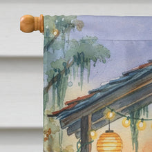 Load image into Gallery viewer, Cajun Santa Claus and the Crawfish Band Christmas House Flag