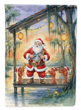 Load image into Gallery viewer, Cajun Santa Claus and the Crawfish Band Christmas House Flag