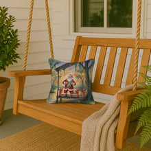 Load image into Gallery viewer, Cajun Santa Claus and the Crawfish Band Christmas Throw Pillow