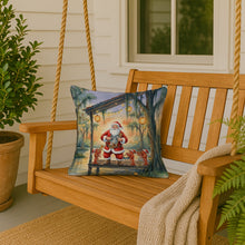 Load image into Gallery viewer, Cajun Santa Claus and the Crawfish Band Christmas Throw Pillow