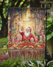 Load image into Gallery viewer, Cajun Santa Claus Crawfish Boil Christmas Garden Flag