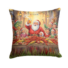 Load image into Gallery viewer, Cajun Santa Claus Crawfish Boil Christmas Throw Pillow
