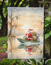 Load image into Gallery viewer, Cajun Santa Claus Delivering Gifts by Airboat Christmas Garden Flag