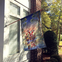 Load image into Gallery viewer, Cajun Santa Claus in the Bayou Christmas Parade Christmas House Flag