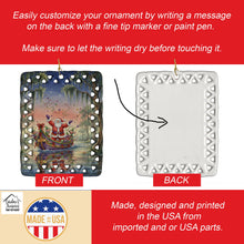 Load image into Gallery viewer, Cajun Santa Claus in the Bayou Christmas Parade Christmas Porcelain Ornament