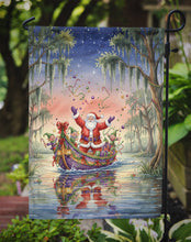 Load image into Gallery viewer, Cajun Santa Claus in the Bayou Christmas Parade Christmas Garden Flag