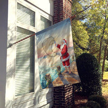 Load image into Gallery viewer, Fishing Santa Claus with Castnet Christmas House Flag