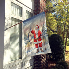 Load image into Gallery viewer, Fishing Santa Claus with Catfish Christmas House Flag