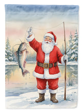 Load image into Gallery viewer, Fishing Santa Claus with Catfish Christmas Garden Flag