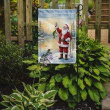 Load image into Gallery viewer, Fishing Santa Claus with Crappie Christmas Garden Flag