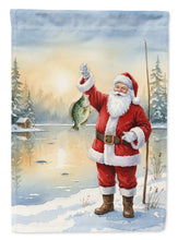 Load image into Gallery viewer, Fishing Santa Claus with Crappie Christmas Garden Flag