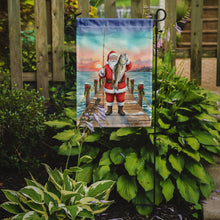 Load image into Gallery viewer, Fishing Santa Claus with Speckled Trout Christmas Garden Flag