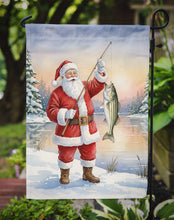 Load image into Gallery viewer, Fishing Santa Claus with Striped Bass Christmas Garden Flag