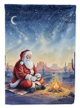 Load image into Gallery viewer, Santa Claus by the Campfire Christmas House Flag