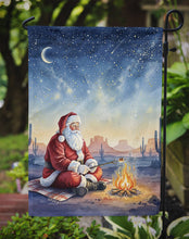 Load image into Gallery viewer, Santa Claus by the Campfire Christmas Garden Flag