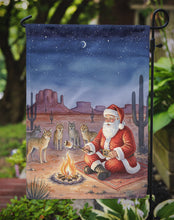 Load image into Gallery viewer, Santa Claus by the Campfire Under the Stars Christmas Garden Flag