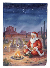 Load image into Gallery viewer, Santa Claus by the Campfire Under the Stars Christmas Garden Flag