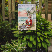 Load image into Gallery viewer, Santa Claus by the Seaside Cottage Christmas Garden Flag