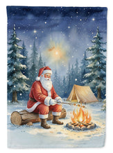 Load image into Gallery viewer, Santa Claus Camping by the Fire Christmas House Flag